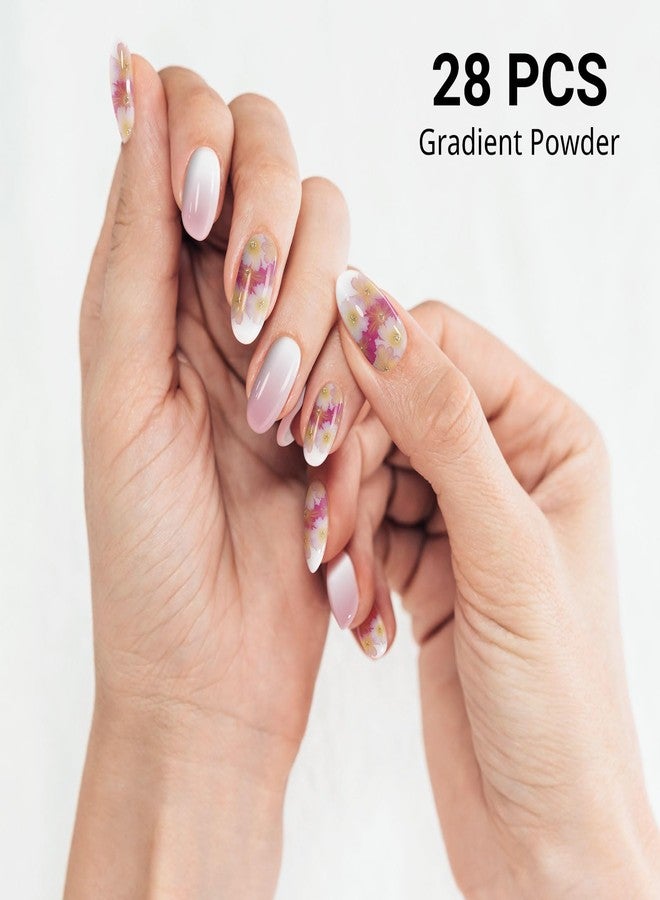 DUKASOU Semi Cured Gel Nail Strips, Spring Blossoms | 28 pcs Gel Nail Strips Work with Any UV Lamp, Salon Quality UV Nails Stickers, Easy to Apply for Home Nails DIY - Image 2